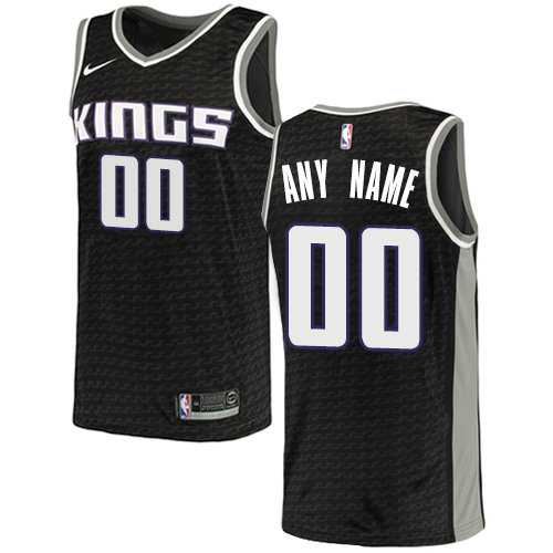 Men & Youth Customized Sacramento Kings Nike Black Swingman City Edition Jersey